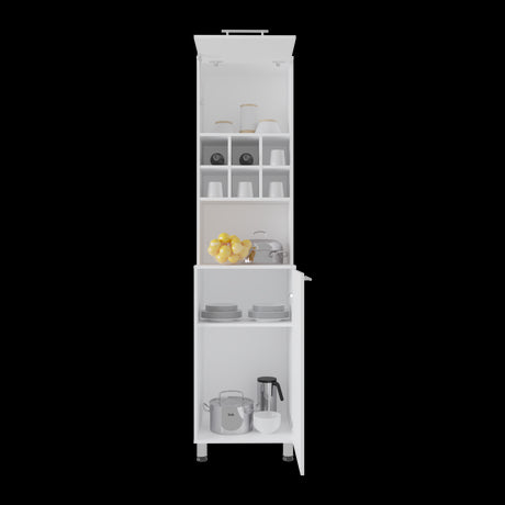 Alacena Attica Blanco 50x204cm Con Dos Puertas - ALACENAS Y MUEBLES MICROONDAS | Bylmo