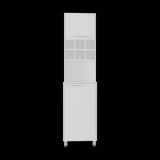 Alacena Attica Blanco 50x204cm Con Dos Puertas - ALACENAS Y MUEBLES MICROONDAS | Bylmo