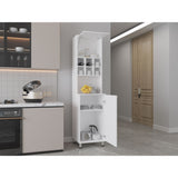 Alacena Attica Blanco 50x204cm Con Dos Puertas - ALACENAS Y MUEBLES MICROONDAS | Bylmo