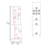 Alacena Attica Blanco 50x204cm Con Dos Puertas - ALACENAS Y MUEBLES MICROONDAS | Bylmo