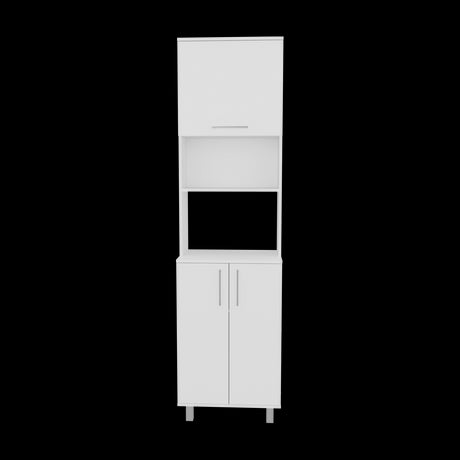 Alacena Bombona Blanco 55.2x204cm Con Dos Puertas - ALACENAS Y MUEBLES MICROONDAS | Bylmo