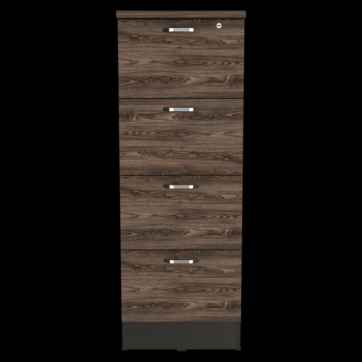 Archivador Home Office Coñac y Wengue 47.5x132.2cm Con Cuatro Cajonres - ARCHIVADORES | Bylmo