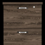 Archivador Home Office Coñac y Wengue 47.5x132.2cm Con Cuatro Cajonres - ARCHIVADORES | Bylmo