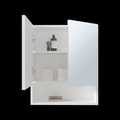 Gabinete de Baño Rectangular Wanna Blanco 50x59.1cm Con Espejo y Dos Entrepaños - GABINETES DE BANHO | Bylmo