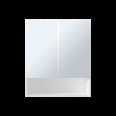 Gabinete de Baño Rectangular Wanna Blanco 50x59.1cm Con Espejo y Dos Entrepaños - GABINETES DE BANHO | Bylmo