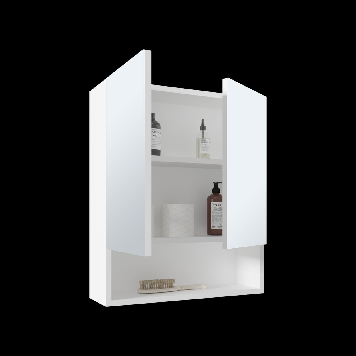 Gabinete de Baño Rectangular Wanna Blanco 50x59.1cm Con Espejo y Dos Entrepaños - GABINETES DE BANHO | Bylmo