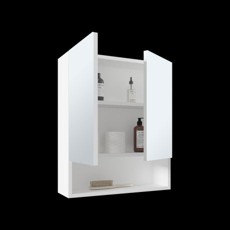 Gabinete de Baño Rectangular Wanna Blanco 50x59.1cm Con Espejo y Dos Entrepaños - GABINETES DE BANHO | Bylmo