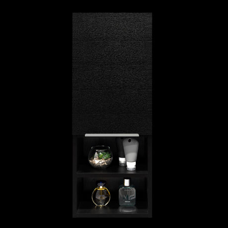 Gabinete de Baño Rectangular Mila Wengue 30x81.7cm Con Tres Entrepaños - GABINETES DE BANHO | Bylmo