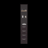 Torre de Baño Vanguard Rovere y Blanco 30.4x173.45cm Con Patas - MUEBLES DE ASEO Y ROPAS | Bylmo