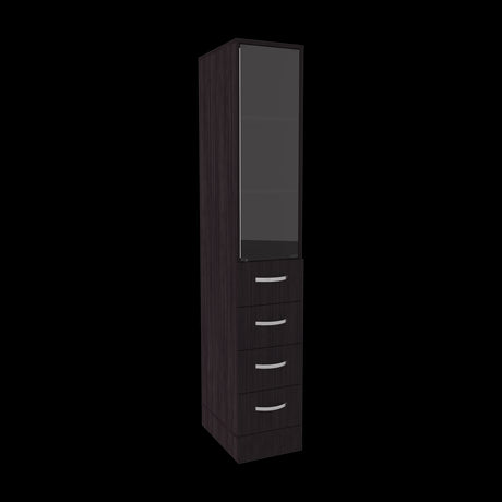Torre de Baño Vanguard Rovere y Blanco 30.4x173.45cm Con Patas - MUEBLES DE ASEO Y ROPAS | Bylmo