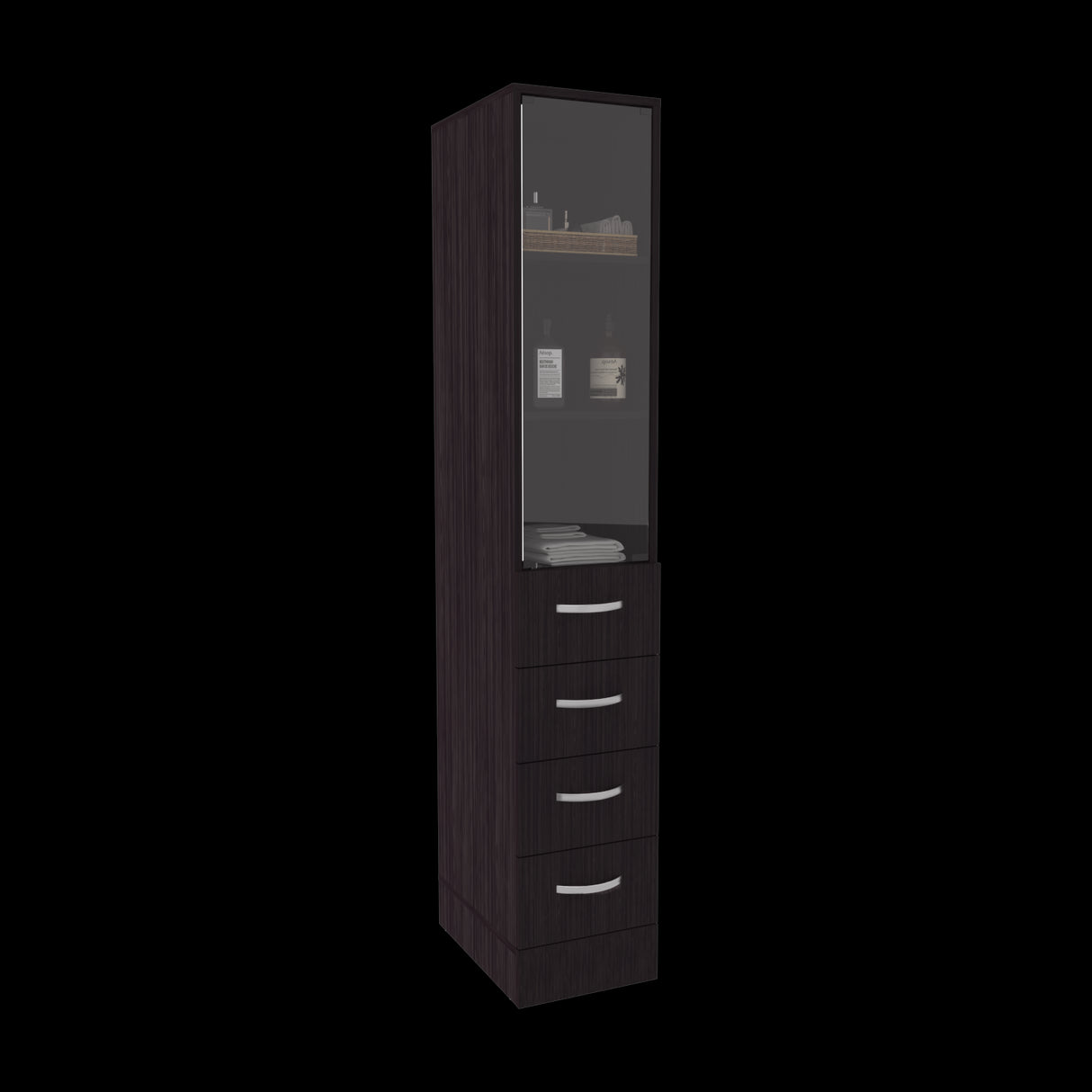 Torre de Baño Vanguard Rovere y Blanco 30.4x173.45cm Con Patas - MUEBLES DE ASEO Y ROPAS | Bylmo