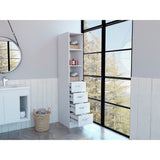 Torre de Baño Vanguard Blanco 30.4x173.45cm Con Patas - MUEBLES DE ASEO Y ROPAS | Bylmo