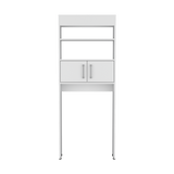 Organizador de Baño Madrid Blanco 62.4x160cm Con Patas y Dos Entrepaños - OTROS MUEBLES PARA BANHO | Bylmo