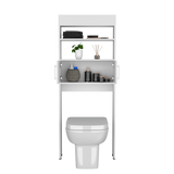 Organizador de Baño Madrid Blanco 62.4x160cm Con Patas y Dos Entrepaños - OTROS MUEBLES PARA BANHO | Bylmo