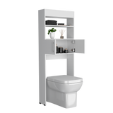 Organizador de Baño Madrid Blanco 62.4x160cm Con Patas y Dos Entrepaños - OTROS MUEBLES PARA BANHO | Bylmo