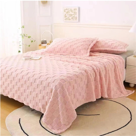 Cobija Ártica Fondo Entero Palo De Rosa 200x230cm Muy Suave y Ligera - COBIJAS Y MANTAS | Bylmo