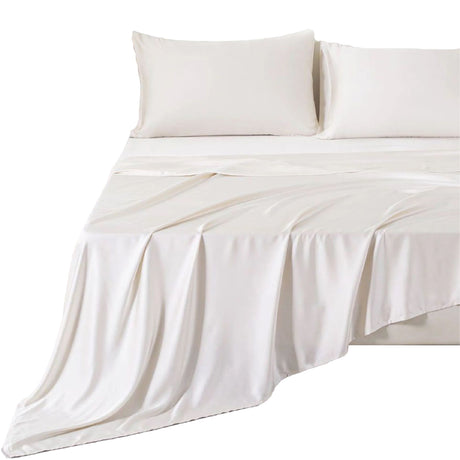 Sabana Bamboo Beige 180x200cm Fondo Entero de 400 Hilos - SABANAS | Bylmo
