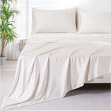 Sabana Bamboo Beige 180x200cm Fondo Entero de 230 Hilos - SABANAS | Bylmo