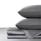Sabana Bamboo Gris Oscuro 180x200cm Fondo Entero de 230 Hilos - SABANAS | Bylmo