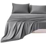 Sabana Bamboo Gris Oscuro 160x200cm Fondo Entero de 230 Hilos - SABANAS | Bylmo