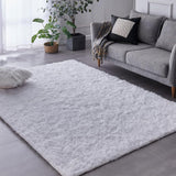 Tapete de Sala Terciopelo Blanco 100x150cm Fondo Entero - TAPETES Y ALFOMBRAS | Bylmo