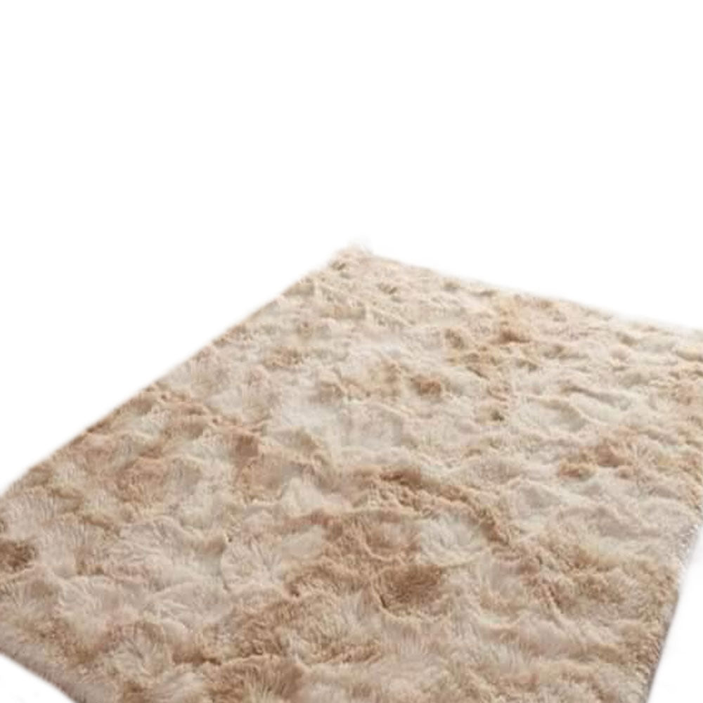 Tapete de Sala Terciopelo Beige y Blanco 100x150cm Fondo Entero - TAPETES Y ALFOMBRAS | Bylmo