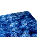 Tapete de Sala Terciopelo Azul Oscuro y Blanco 100x150cm Fondo Entero - TAPETES Y ALFOMBRAS | Bylmo