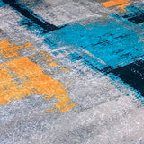 Tapete de Sala Persa Azul 200x150cm de Figuras Abstractas Modernas - TAPETES Y ALFOMBRAS | Bylmo