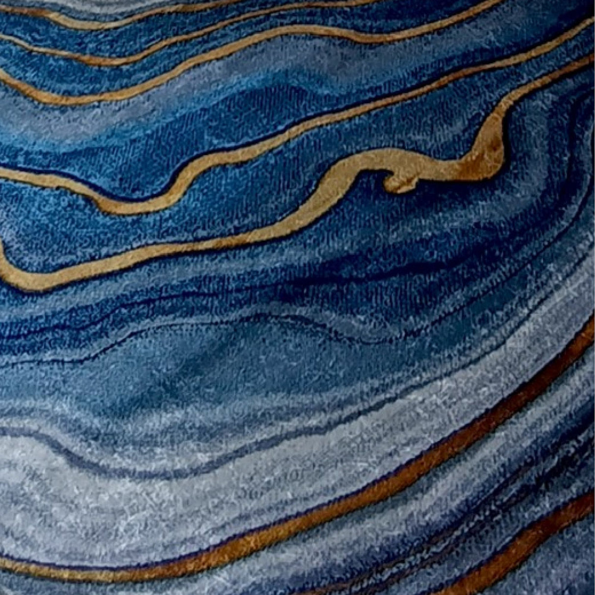 Tapete de Sala Persa Dorado 200x150cm de Figuras Onduladas - TAPETES Y ALFOMBRAS | Bylmo
