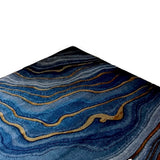 Tapete de Sala Persa Dorado 200x150cm de Figuras Onduladas - TAPETES Y ALFOMBRAS | Bylmo
