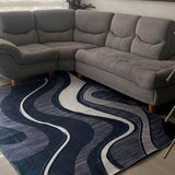 Tapete de Sala Persa Azul 200x150cm de Figuras Abstractas - TAPETES Y ALFOMBRAS | Bylmo