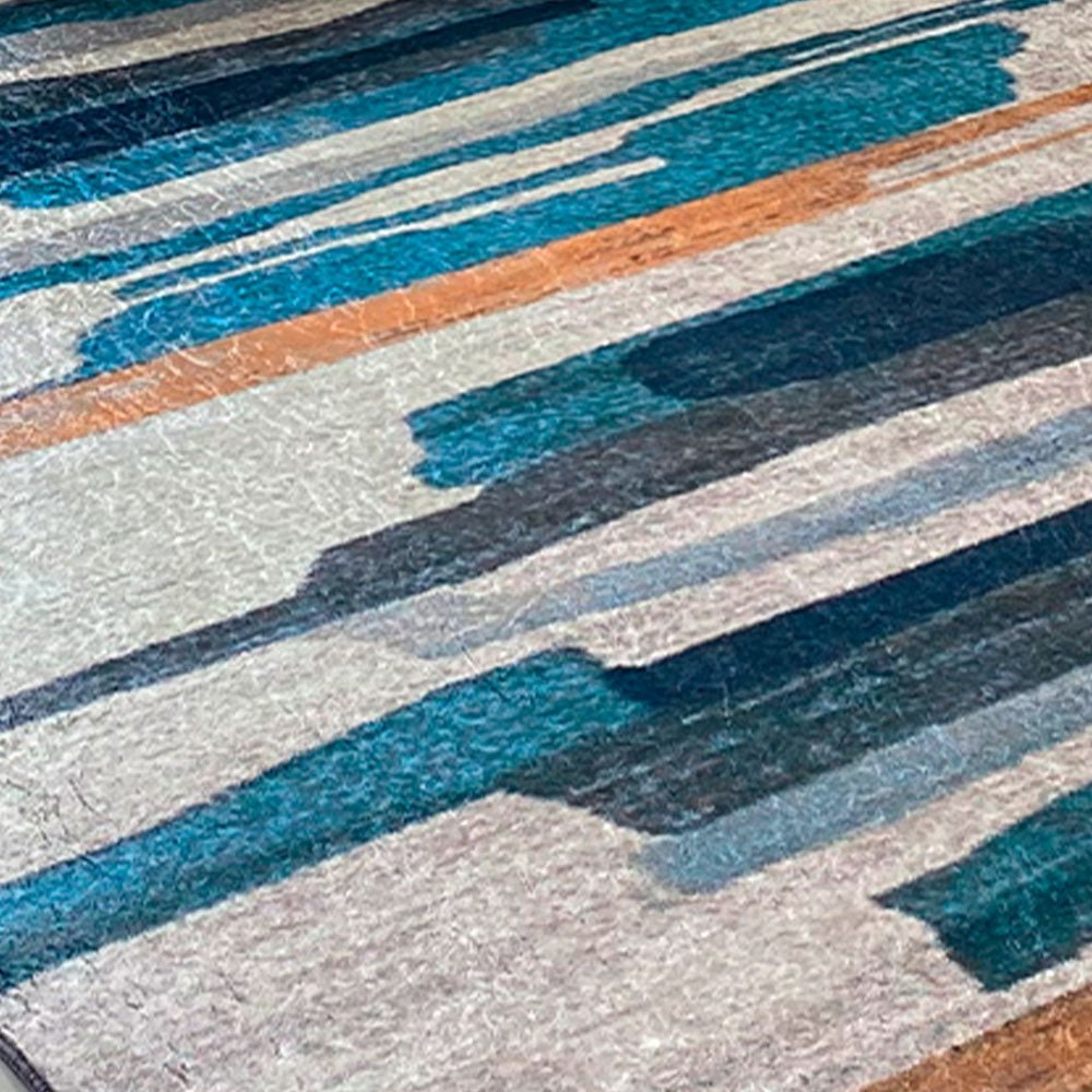 Tapete de Sala Persa Dorado 200x150cm de Figuras Geometricas - TAPETES Y ALFOMBRAS | Bylmo