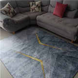 Tapete de Sala Persa Gris y Dorado 200x150cm de Figuras - TAPETES Y ALFOMBRAS | Bylmo