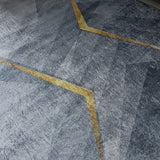 Tapete de Sala Persa Gris y Dorado 200x150cm de Figuras - TAPETES Y ALFOMBRAS | Bylmo