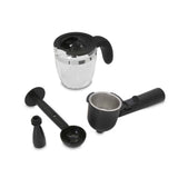 Cafetera Eléctrica Espresso Negro 20x30cm Con Sistema Antigoteo y Boquilla de Vapor Para 2 Tazas - CAFETERAS ELECTRICAS | Bylmo