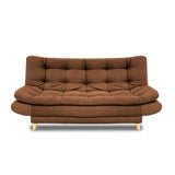 Sofacama Damasco Cafe Oscuro 185x40cm De Cuatro Puestos Reclinable Con 2 Cojines Decorativos - SOFAS Y POLTRONAS | Bylmo