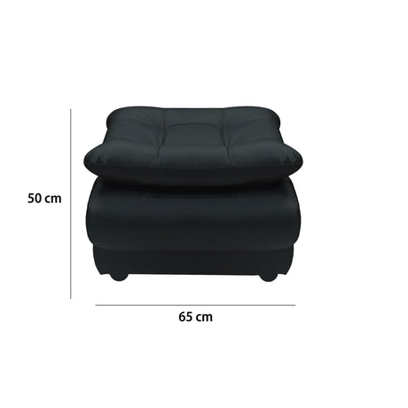 Sala Damasco Negro 150x40cm De Cuatro Puestos Con Sofacama Sillas Auxiliares y Puff - SOFAS Y POLTRONAS | Bylmo