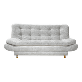 Sala Damasco Gris Claro 180x40cm De Cuatro Puestos Con Sofacama Sillas Auxiliares y Puff - SOFAS Y POLTRONAS | Bylmo