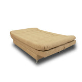 Sala Moltochic Beige 185x90cm De Cinco Puestos Con Sofacama Sillas Auxiliares y Puff - SOFAS Y POLTRONAS | Bylmo