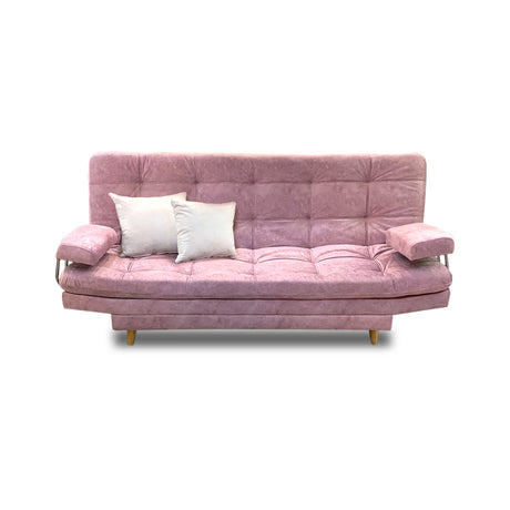 Sala Moltochic Rosa 185x90cm De Cuatro Puestos Con Sofacama Sillas Auxiliares y Puff - SOFAS Y POLTRONAS | Bylmo