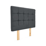 Cabecero Abullonado Brend Gris Natural 156x132cm Para Cama Doble - CABECEROS | Bylmo
