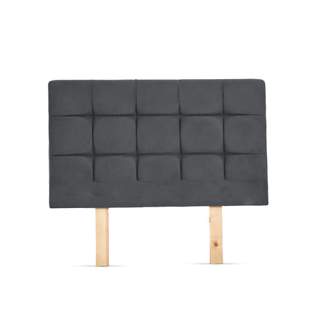 Cabecero Abullonado Brend Gris Natural 176x132cm Para Cama Queen - CABECEROS | Bylmo