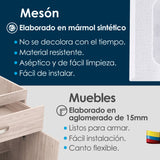 Cocina Modular Vive Soder 150x88cm Con Mesón y Con Estufa - COCINAS | Bylmo