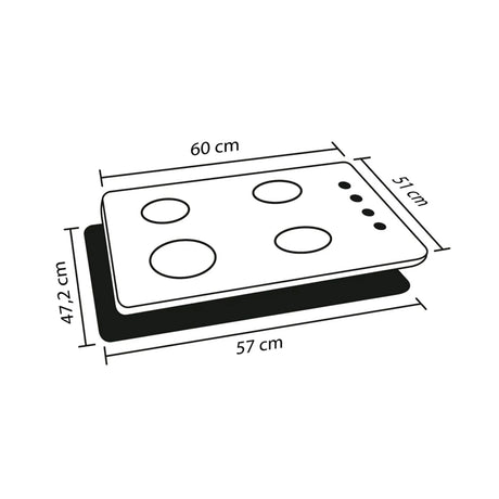 Cocina Modular Zafiro Blanco y Granito Perla 180x75cm Con Mesón y Con Estufa - COCINAS | Bylmo