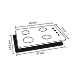 Cocina Modular Zafiro Blanco y Gris 180x75cm Con Mesón y Con Estufa - COCINAS | Bylmo