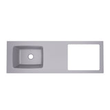Cocina Modular Zafiro Blanco y Gris 180x75cm Con Mesón y Con Estufa - COCINAS | Bylmo