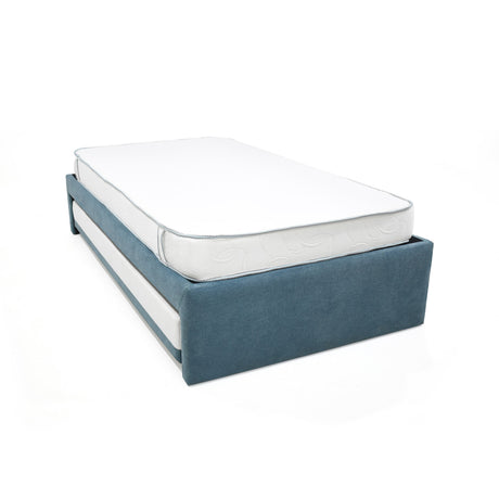 Cama Nido Infantil Finlandia Indigo y Cromado 105x37cm para Colchón Sencillo 100 X 190 Cm con Colchoneta - CAMAS | Bylmo