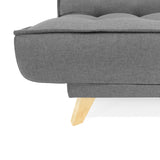 Sofacama Gales Gris 180x84cm de Tres Puestos Recinable - SOFAS Y POLTRONAS | Bylmo