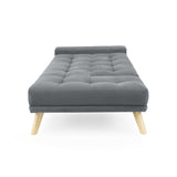 Sofacama Brunet Gris 198x84cm de Tres Puestos Recinable con Apoya Brazos - SOFAS Y POLTRONAS | Bylmo