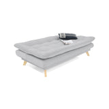 Sofacama Munich Plata 180x85cm de Tres Puestos Recinable Resistente a Rasguños - SOFAS Y POLTRONAS | Bylmo